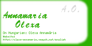 annamaria olexa business card